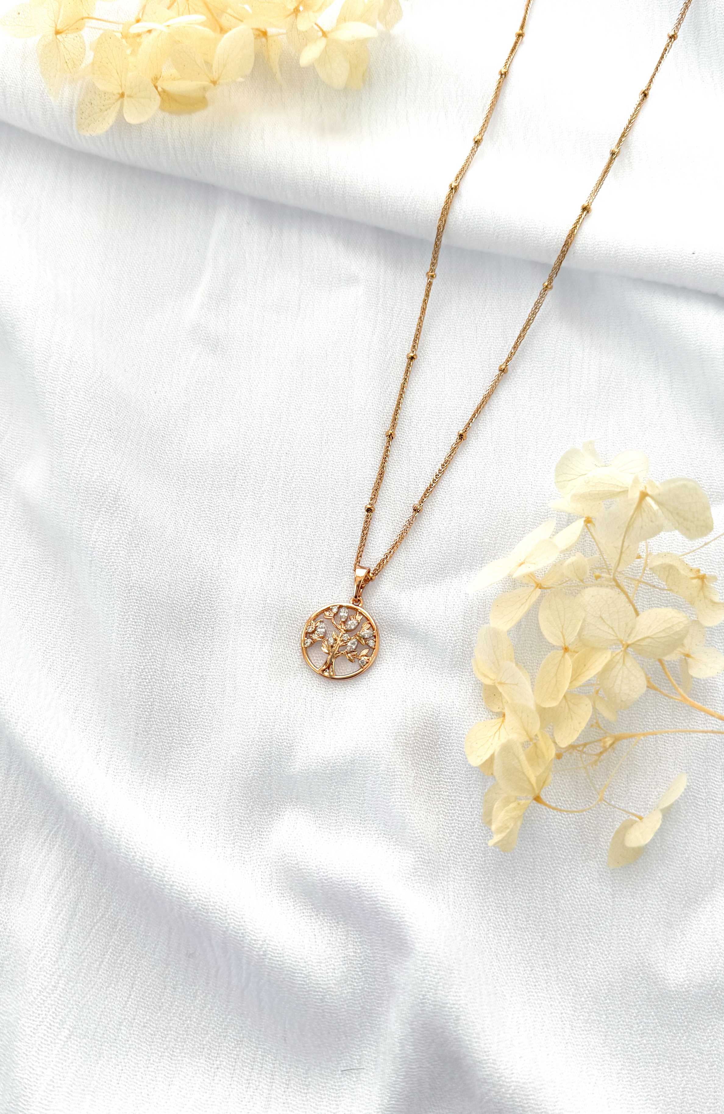 COLLAR ÁRBOL DE LA VIDA ROSE