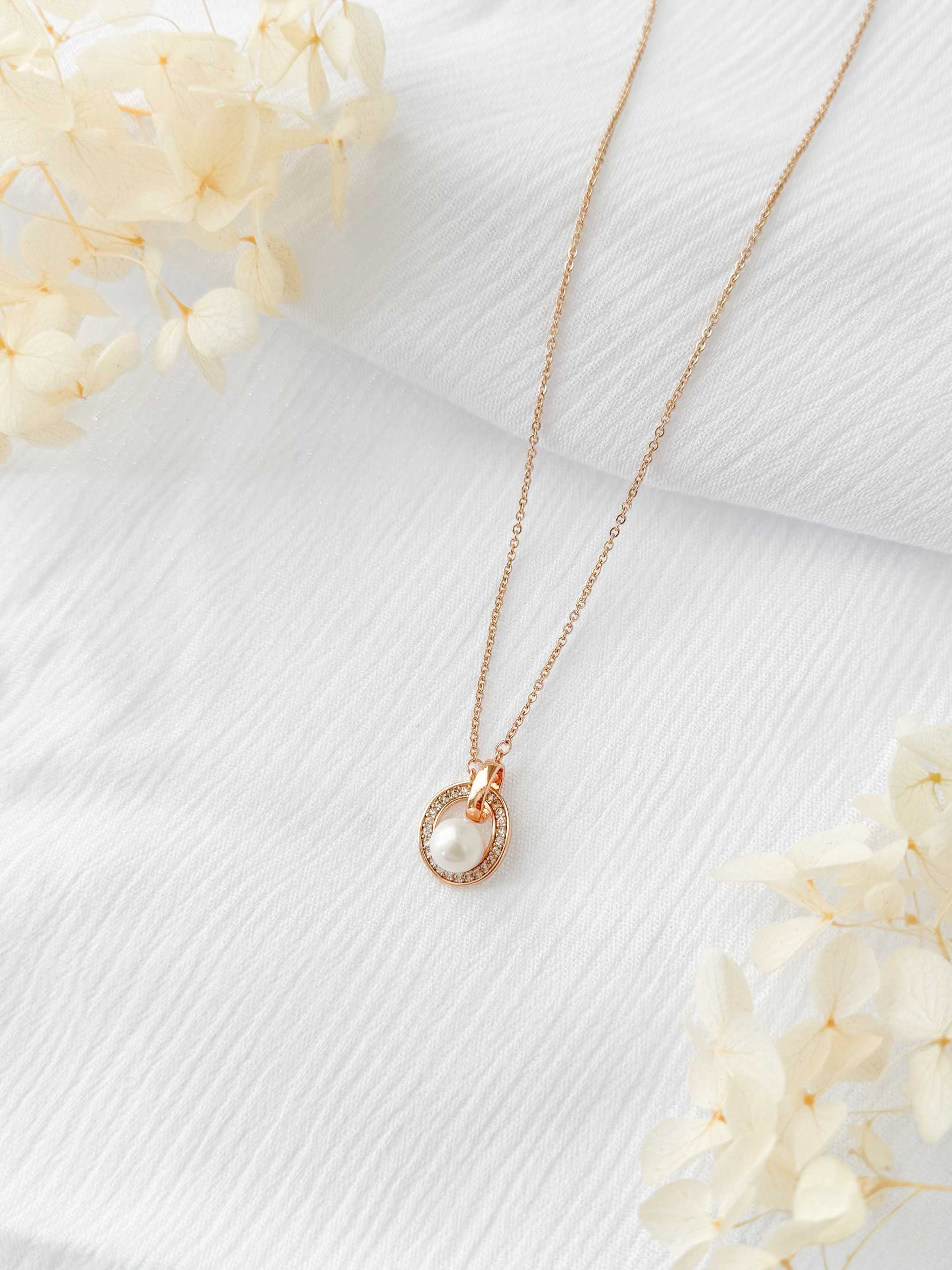 COLLAR PERLA ROSE
